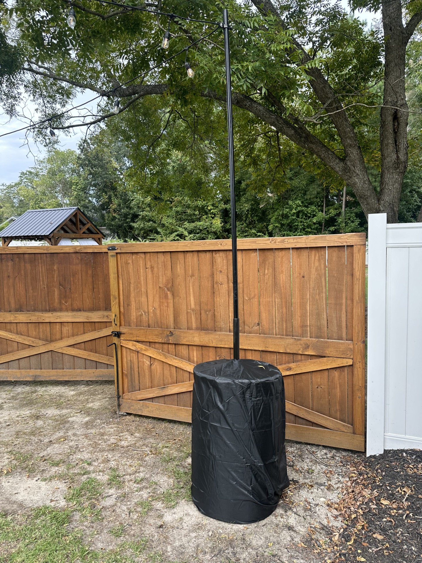  Black 55 Gallon Water Barrel Cover